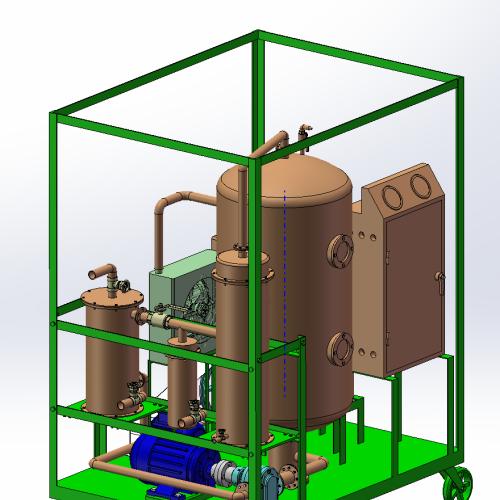 真空加热式高效净油机设计【论文 CAD图纸 开题报告 任务书 SolidWorks三维图】