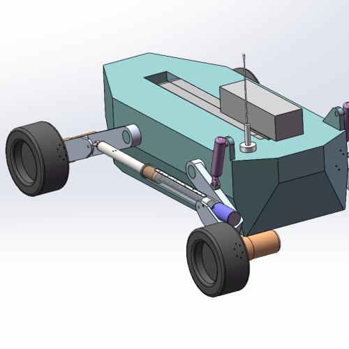 四轮侦察机器人设计【solidworls+CAD+毕业论文+运动仿真视频】