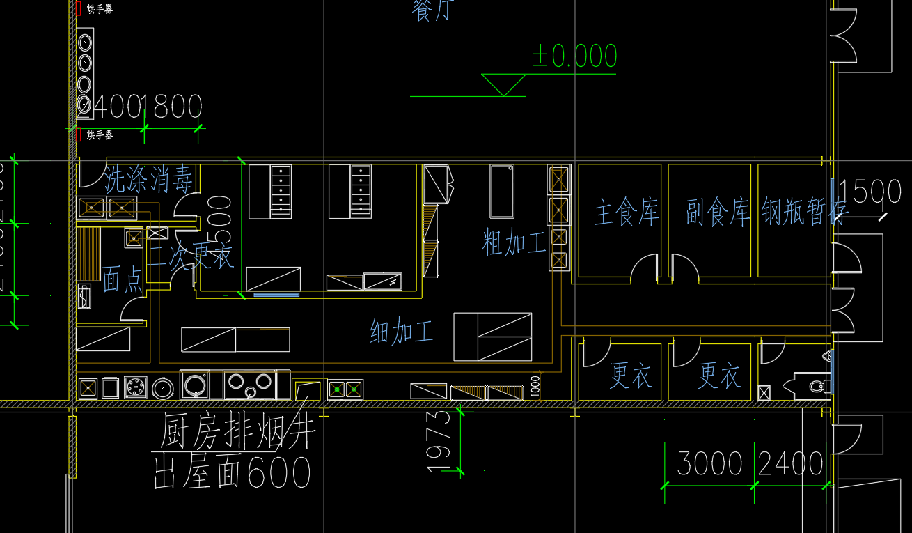 生产线设备布局图(加气无菌线）