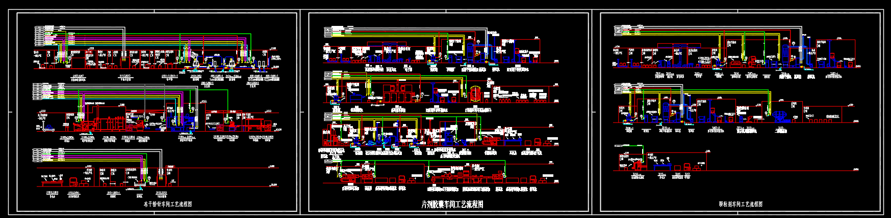 制药车间布置及工艺流程图