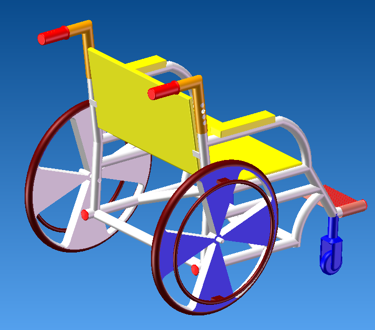 助障轮椅设计模型（SolidWorks）