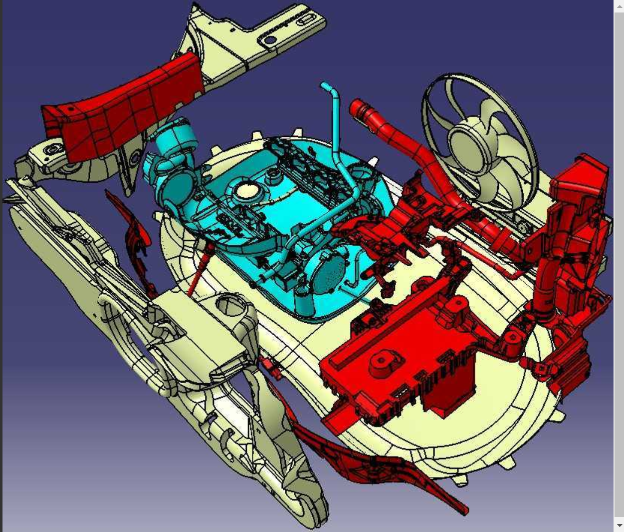 汽车发动机进气系统CATIA