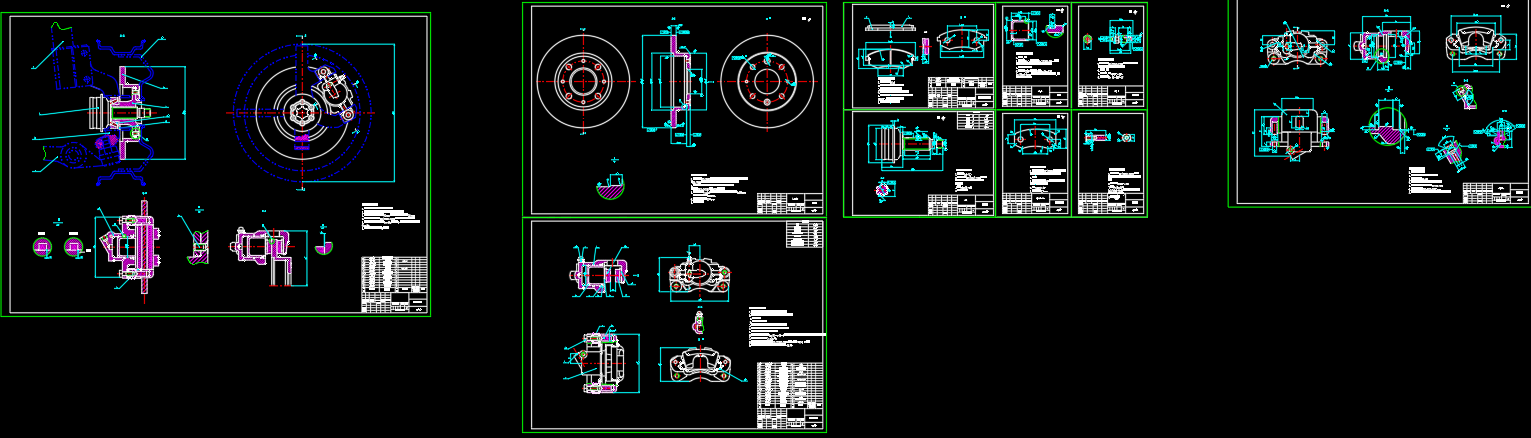 最新比亚迪盘式制动器CAD图纸
