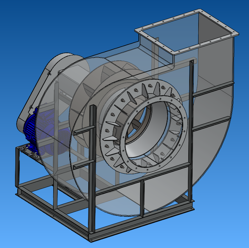 离心风机三维图 【solidworks、STEP、x_t】