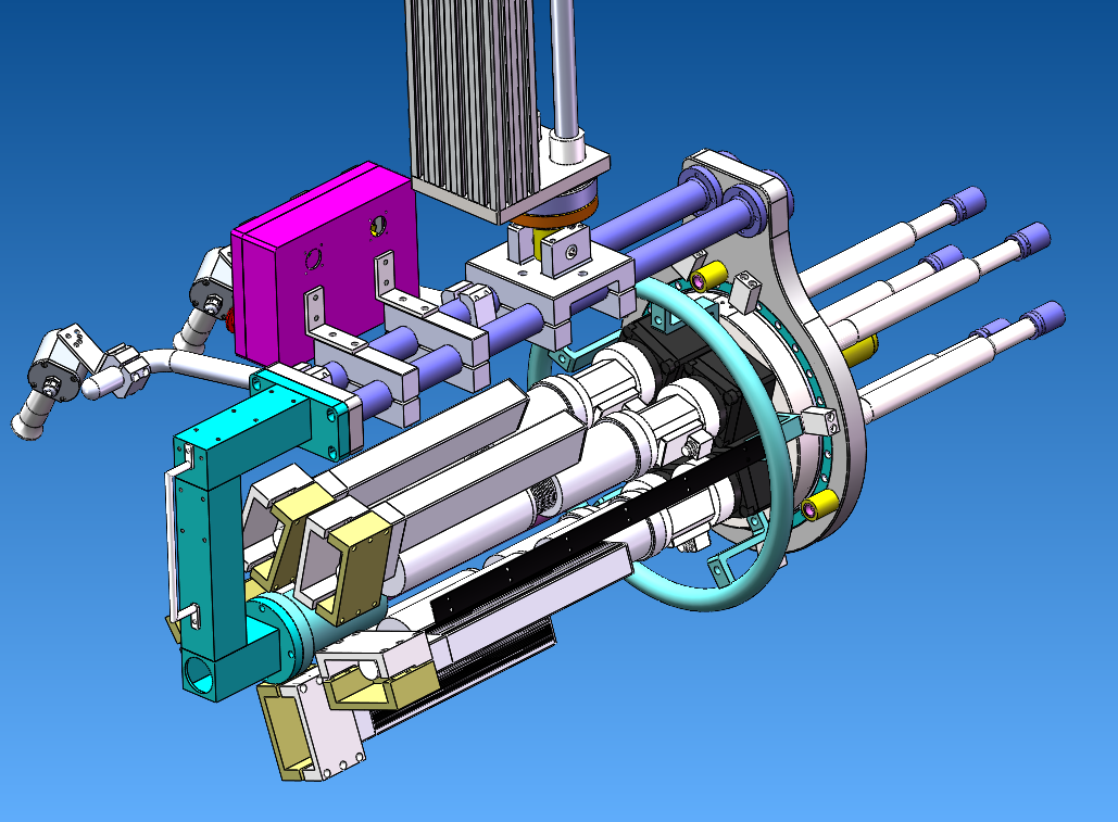 五轴螺栓拧紧机【solidworks+IGS+STEP】