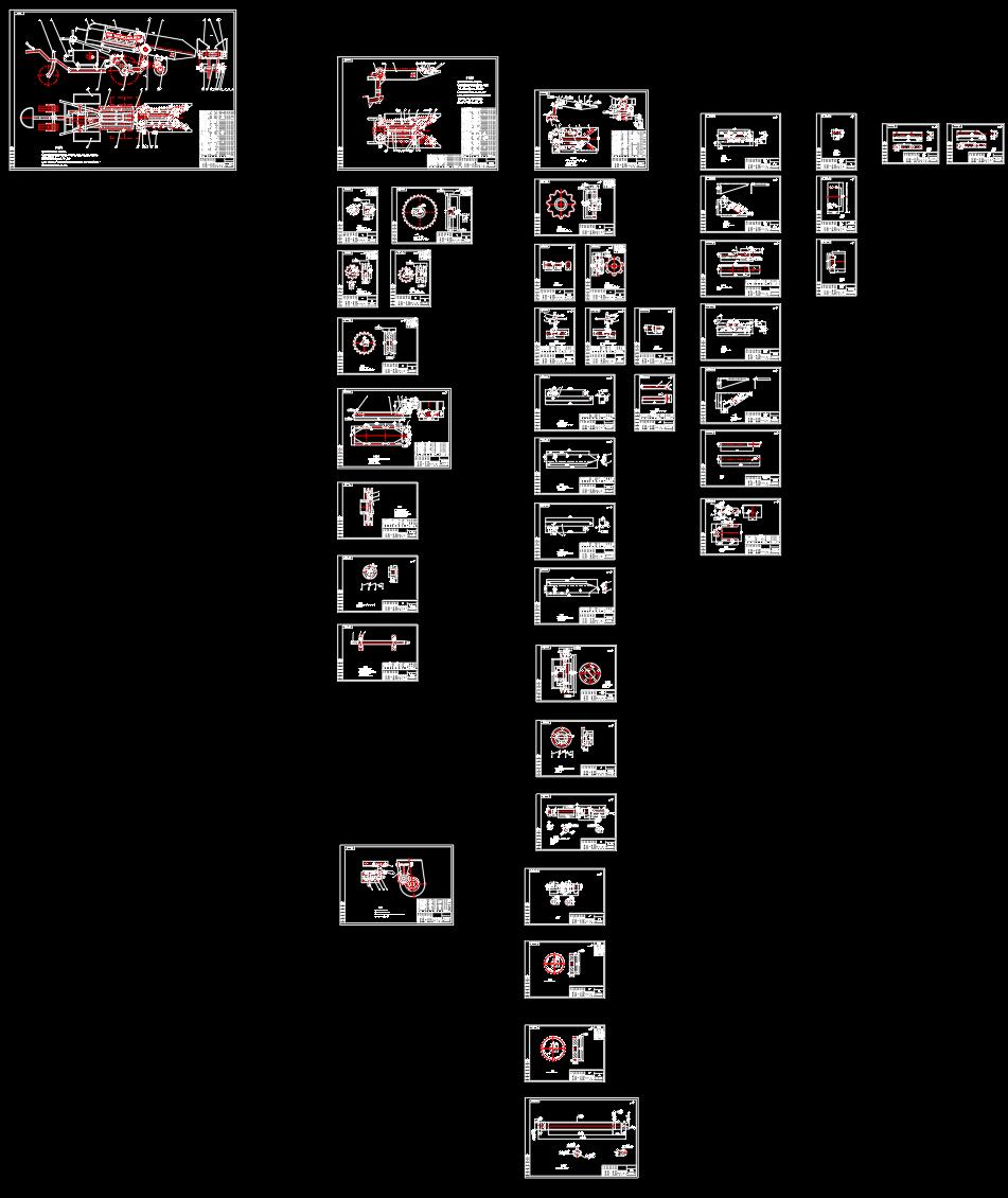 4YW-1玉米收获机CAD图纸