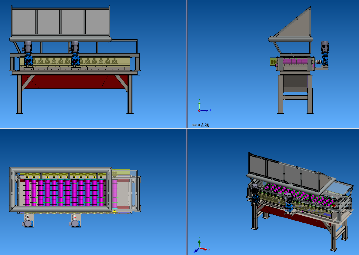 高精度细粉筛选机【solidworks+STEP】