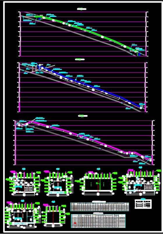 矿井开拓图纸 CAD