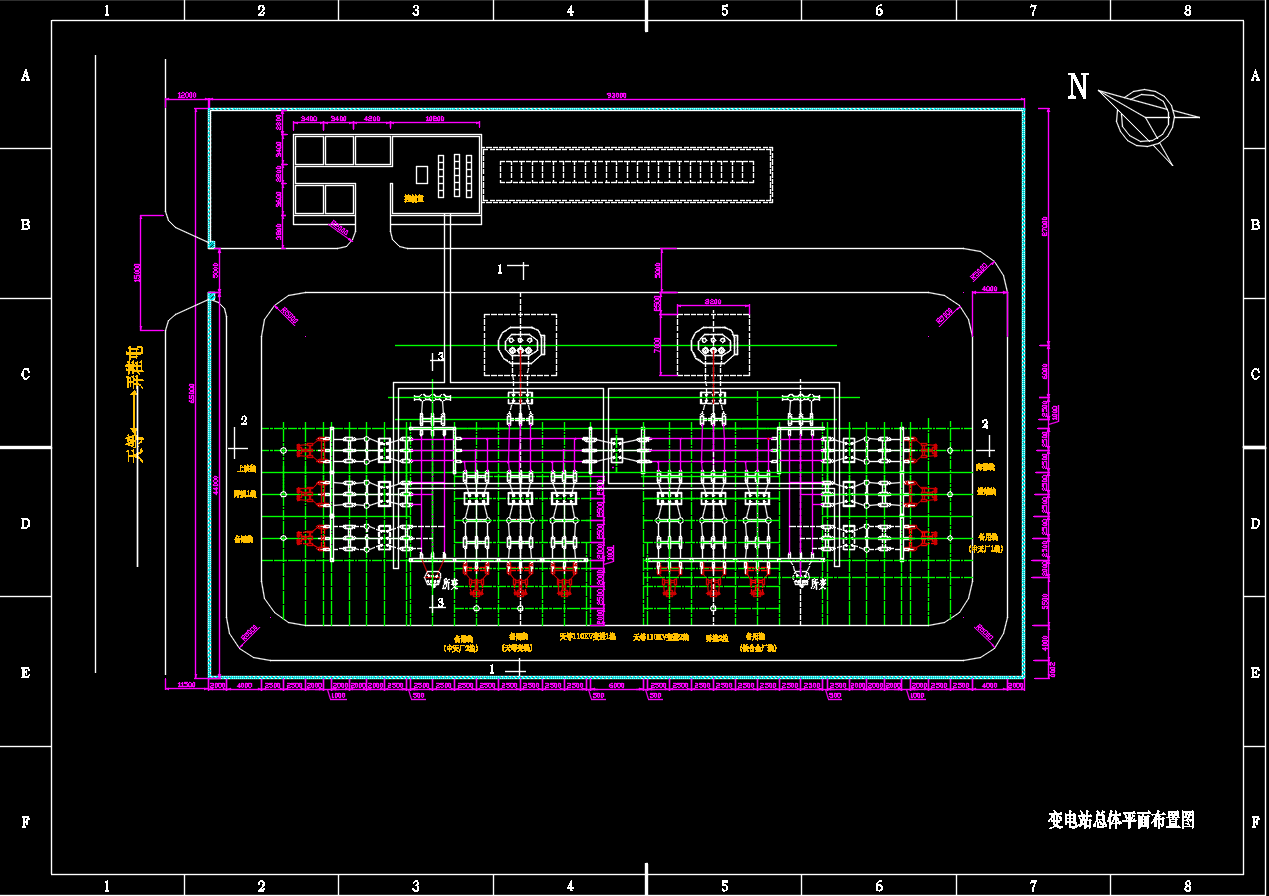 变电站电气平面布置图