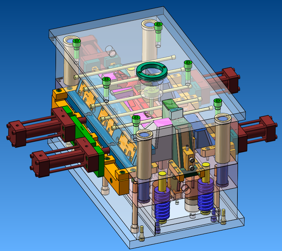 汽车空调系统水室模具设计（ProE+solidworks ）