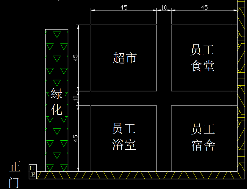 酸奶厂总平面设计图