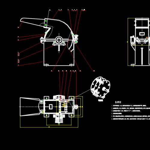 锤片式粉碎机课程设计（说明书+CATIA三维+一张CAD装配图）