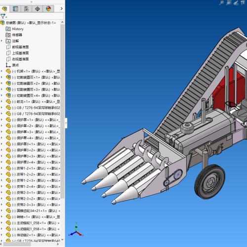 背负式玉米收获机设计【设计说明书+10张CAD图纸+三维图（SolidWorks、STEP、IGS）+开题报告+文献综述+外文翻译】