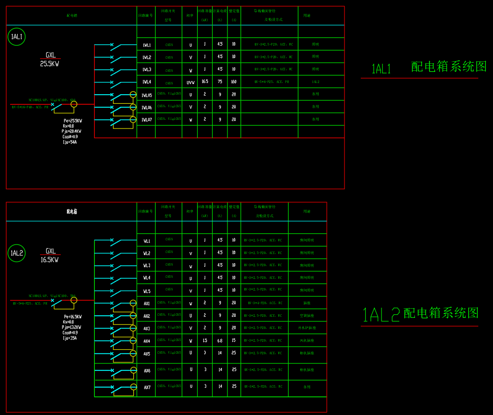 住宅楼电气设计全套施工图（29张CAD图纸）