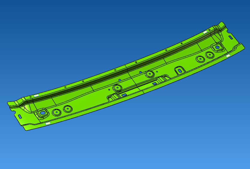 轿车前防撞梁内板焊装夹具（CATIA+x_t)