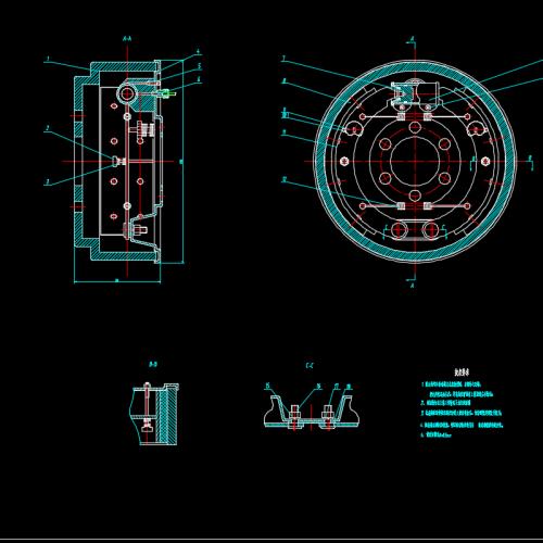 轻型货车鼓式制动器设计(论文+CAD图纸+Catia三维图+开题报告+任务书+翻译……）