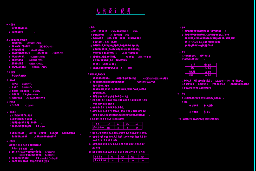 钢结构图纸 CAD