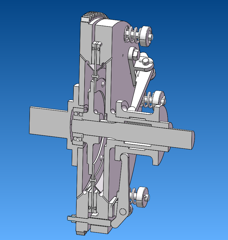 单片式离合器（UG+CREO+SolidWorks+igs+stp)