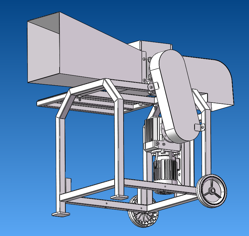 木材削片机(stp+solidworks)