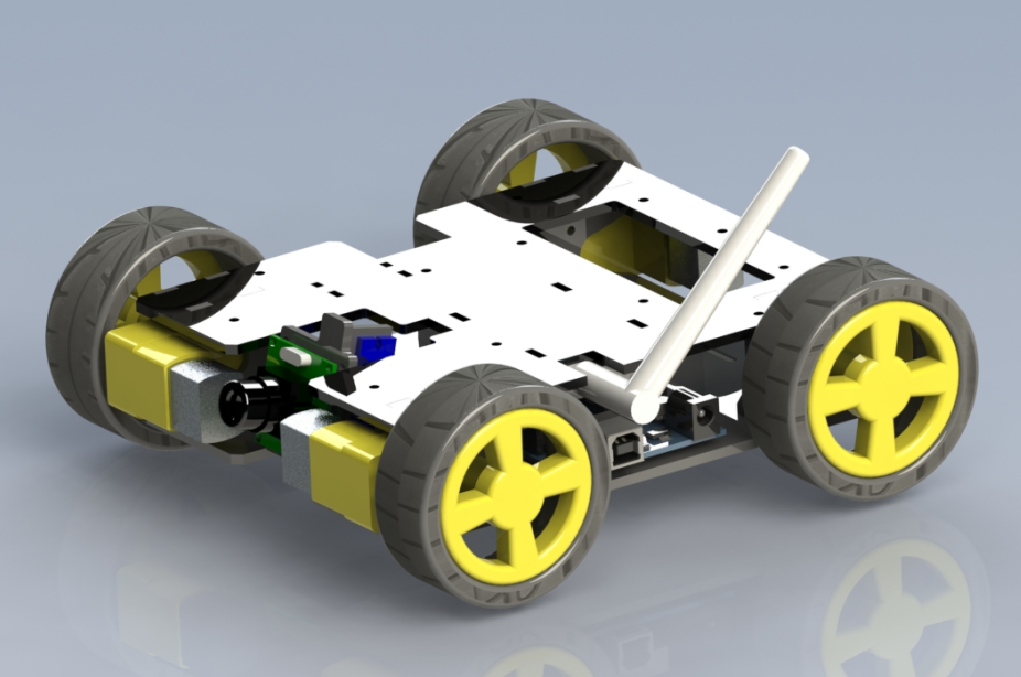 遥控侦察机器人结构模型（SolidWorks+step）