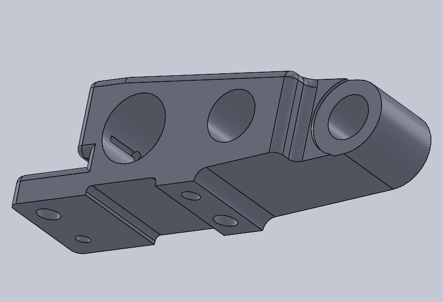 CA6140后托架三维图（SolidWorks+step）