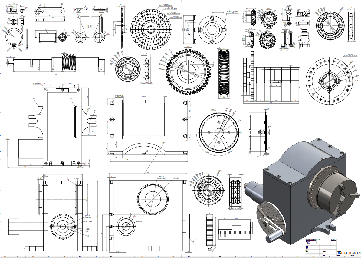 分度头（SolidWorks）