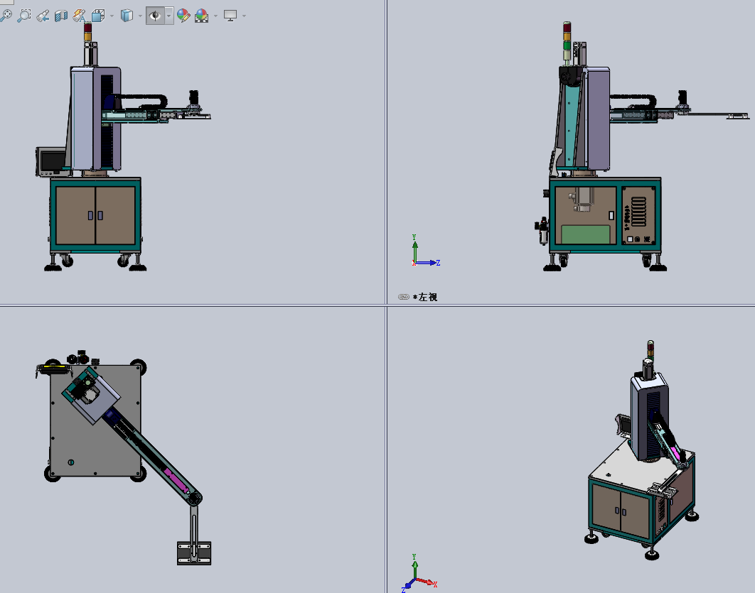 4轴机械手三维图（SolidWorks+step）