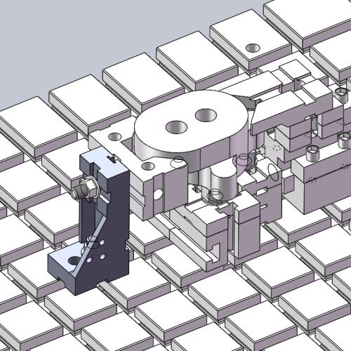 液压泵盖组合夹具(solidworks)