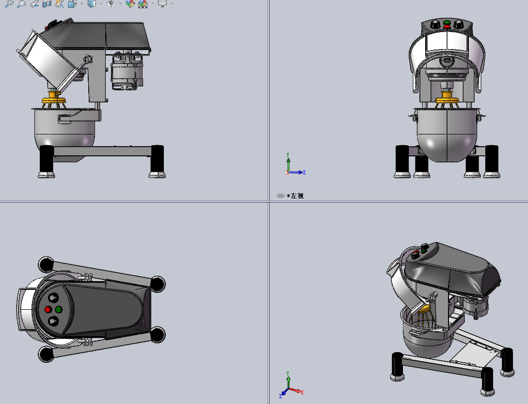 和面机（SolidWorks+step）