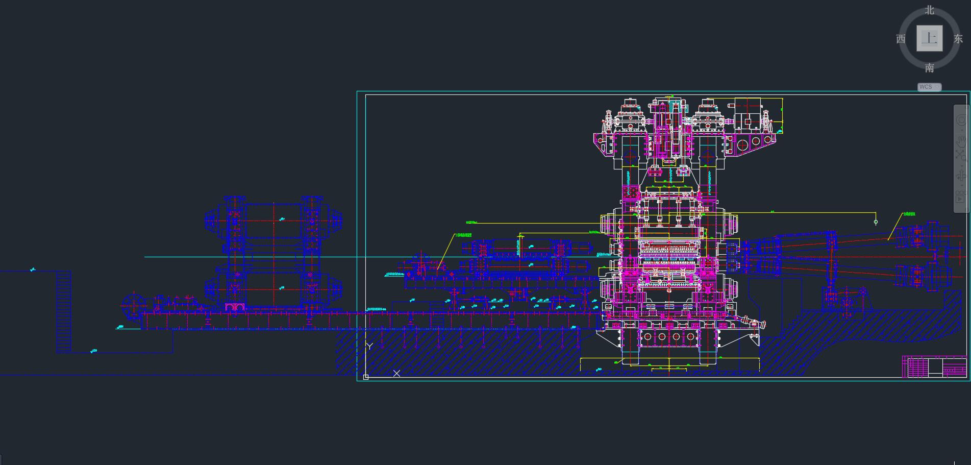 3300mm四辊可逆精轧机（CAD)