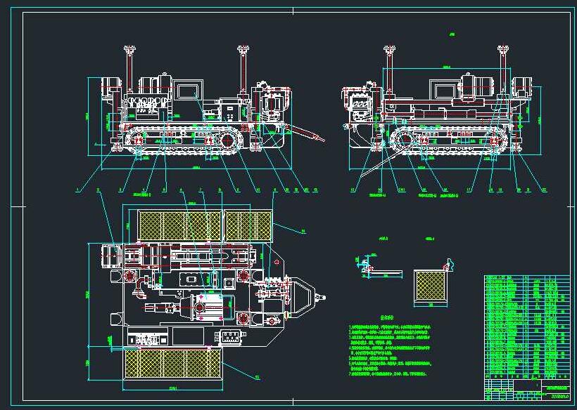 ZDY3500L.钻机总图（CAD)