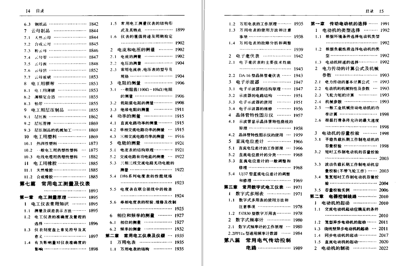 新电工手册.（上、下册）（PDF格式）——2721页