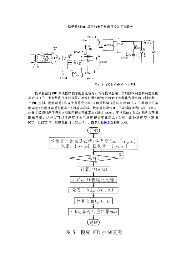 基于模糊PID算法的电阻炉温度控制系统设计